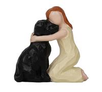 Maigridy Figurine de famille - Sculpture de couple amoureux - Sculpture sculptée à la main - Pour anniversaire de mariage ou d'anniversaire - Statue romantique pour couple amoureux