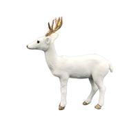 Maigridy Figurines de renne de Noël avec bois et pieds pailletés - Décoration de table - Décoration de table