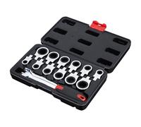 Maigridy Jeu de clés à cliquet 12 en 1 avec poignée ergonomique pour des ajustements rapides, plusieurs fonctionnalités, gain de temps, boîte à outils efficace essentielle
