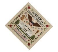 Maigridy Kit de broderie patriotique commémorative du 250e anniversaire des États-Unis pour débutants