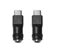 Maigridy Lot de 2/1 adaptateur d'alimentation USB C vers connecteurs femelles CC 5,5 x 2,1 mm pour alimentation 5 V
