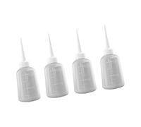 Maigridy Lot de 4 flacons réutilisables translucides pour colles, huiles et lavages. Verres de laboratoire faciles à utiliser