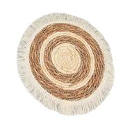Maigridy Panier mural tissé décoratif en fibre naturelle avec suspension personnalisable pour le rangement du salon en rotin
