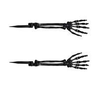 Maigridy Piquet en forme de main de squelette étrange pour décorations d'Halloween d'extérieur sans outils nécessaires - Robuste - Décoration de cour effrayante d'Halloween