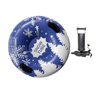 Maigridy Traîneau gonflable pliable avec poignées pour le ski, luge en PVC, sports de plein air, jouet de sports de plein air, luge à neige pliable avec poignées