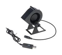 Maigridy Ventilateur de table portable USB 12 V avec cordon réglable pour soulager la chaleur et barbecue 3800 tr/min 4,5 W 20 CFM