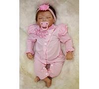 MAIHAO 22 pouces Poupées Reborn Femelle Poupée Original Reborn Ressemble à un vrai Bébé Fille aux yeux fermés