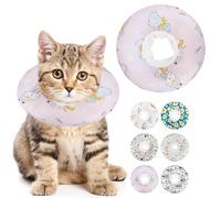 Maiiu Collier conique souple pour chat - Collier de convalescence pour chats de petite, moyenne et grande taille - Collier élisabéthain après une chirurgie - Chat rose - Taille S