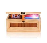 Maijia Boîte Inutile en Bois avec s'éteint la boîte Inutile, drôle Ne touchez Pas la boîte Inutile de Tigre Boîte électronique USB Boîte électronique Bluetooth Unique en Bois pour Adultes et Enfants