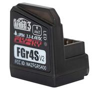 Maiju Récepteur Flysky FGR4S V2 Récepteur de Sortie bidirectionnel PWM/PPM/IBUS à antenne Unique intégrée AFHDS 3 pour émetteur Flysky NB4 PL18 RC
