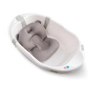MAÏKA Coussin de bain en microbilles | 3 sangles de fixation | compatible baignoire avec rebord | soutient stable et confortable pour bébé | sèchage rapide