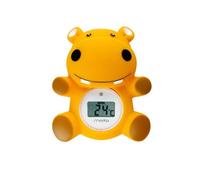 Maïka Thermomètre de bain Hippo orange, large écran digital