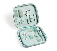 Maïka Trousse de soin green - contient 9 accessoires, thermomètre ultra-rapide digital, paire de ciseaux, coupe-ongles, etc