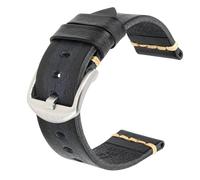Maikes Véritable bande de surveillance en cuir pour la sangle de montre Timex pour Omega Watch Band pour les bracelets de poignet E