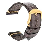 Maikes Véritable bande de surveillance en cuir pour STRAPE GALAXY STRAP 20 mm 22 mm 24 mm