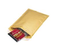 Mail Lite G-4 Sac d'expédition 240 x 330 mm carré extrémité ouverte autocollant papier bulles or pack de 10