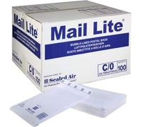 Mail Lite Lot de 200 Enveloppes à bulles A/000 110 x 160 mm (2 boîtes de 100) - blanches, emballage en vrac