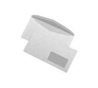 MAILmedia enveloppes C6/5 gomm,es, avec fenêtre à droite