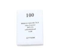 Mail Media 30002361 Enveloppes C6 (162 x 114 mm), sans fenêtre, autocollant, 72 g/m², 100 Pièces