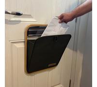 MAIL MORE Corbeille à courrier - Sac aux lettres - Attrape-lettres pour porte d'entrée - Attrape-courrier pour boîtes aux lettres d'intérieur - Boîte aux lettres en tissu de bambou - Poche en tissu de