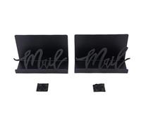 Mail Organizer with Secure Grip Base | Metal Desk Mail Holder for Letters/Envelopes/Bills | Stylish Hollow Design, Rounded Edges, Scratch Resilient