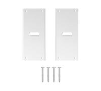 Mail Post Reinforcement Bracket - 8.9x20cm Stainless Steel Repair Plate
