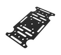 Mailbox Mounting Board Heavy Duty Steel Mailbox Post Mount Bracket Black Carbon Steel Slip Resistant Surface Adjustable Pre Drilled Holes for Outdoor Residential
