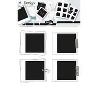 Maildor AD033O - Un sachet M Design 2 planches stickers muraux 25x35 cm, Photos