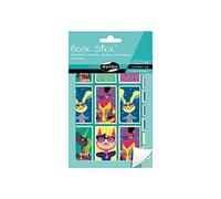 Maildor AE112O - Un book stick 8 planches d'étiquettes colorées 11,5x18,5 cm, motifs assortis Appréciations (156 stickers)