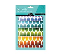 Maildor AE164C - Un sachet de gommettes Decoraty 6 planches 14,8x21cm, Ecailles (468 stickers)