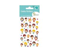 Maildor CY030Opack - GOMMETTES 3D Cooky - LOT DE 10 planches 12x8 cm - 360 stickers - KAWAÏ POUPEES