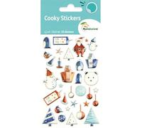 Maildor CY041Opack - GOMMETTES 3D Cooky - LOT DE 10 planches 12x8 cm - 330 stickers - NEIGE