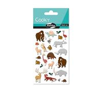 Maildor CY135Cpack - GOMMETTES 3D Cooky - LOT DE 10 planches 12x8 cm - 250 stickers - PRÉHISTOIRE