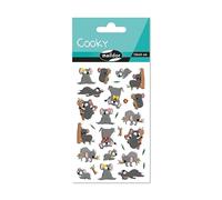 Maildor CY143Cpack - GOMMETTES 3D Cooky - LOT DE 10 planches 12x8 cm - 200 stickers - KOALAS
