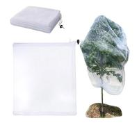 MAILEKT Filet de Protection pour Arbres Fruitiers 240x240 cm - Anti-Insectes avec Fermeture Éclair Renforcée | Cordon Réglable | Durable & Respirant