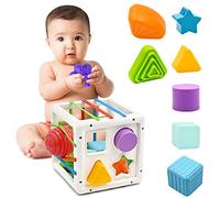 Mailesi Jouet Bébé Montessori 12 18 Mois, Jouet Enfant en Forme de Cube pour la Motricité Fine et l’Éveil Précoce, Jouet Sensoriel Cadeau pour Garçon et Fille de 1 2 3 Ans, Cadeau Naissance