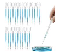 Mailfull 100 pièces Pipette en plastique jetable avec graduation Squeeze-Transfer Pipettes pour laboratoire, enfants et DIY Science Cosmétique (2ml)