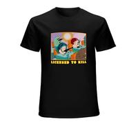 MAILI Urusei Yatsura to Kill Unisex | Lum Invader Vintage Oldschool Anime Classic Breathable T Shirt Black XL