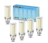MAILIHAO Ampoule LED E27 Blanc Froid, 16W 2050 Lumen LED Lampe équivalent Ampoules Halogène 100-150W, Lumière du Jour 5000K, E27 LED Mais à Angle de Faisceau 360°, Non Variable, Lot de 5