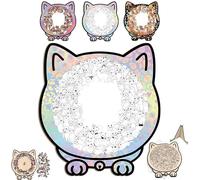 Maillard Puzzle en bois coloré en forme de chat de 135 pièces pour adultes, forme d'animal unique pour décoration de la maison, contours en forme d'animal ludique (bleu)