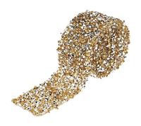 Maille adhésive 3cm patch timbre chaud chaîne de diamant décoratif 1 yard maille rouleau wrap étincelle cristal ruban pour la noce anniversaire de naissance douche de