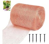 Maille de Cuivre, 12.7cm x 6m Filet Cuivre Anti Limace, Filet Anti Limaces et Escargots, Copper Mesh Piege, Grillage Anti Rongeur Limaces et Escargots, Ruban Barriere Protection Jardin