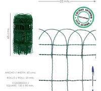 Maille électrosoudée plastifiée Résidence 65 cm. Rouleau de 25 mètres