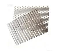 Maille en acier inoxydable, Feuille perforée en acier inoxydable 304, for Grille d'aération, filtre de protection, argent, plusieurs tailles(0.8mm Thick,40x40cm)