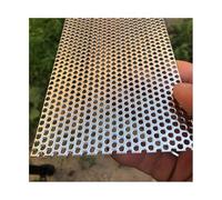 Maille en acier inoxydable, Tôle perforée en acier inoxydable 304, argent 0.8mm, plusieurs tailles for Grille de ventilation et bricolage(2mm Mesh,15x15cm)