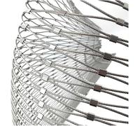 Maille en Corde d'acier Inoxydable, Maille décorative for escaliers dans Les fermes de Jardin, diamètre du Fil 1,5 mm, Trou de Maille 10 cm(Rope Diameter 1.5mm)