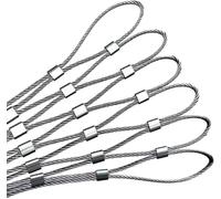 Maille en Corde d'acier Inoxydable, Maille décorative for escaliers dans Les fermes de Jardin, diamètre du Fil 1,5 mm, Trou de Maille 5 cm(2mm)
