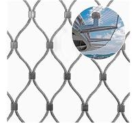Maille en Corde d'acier Inoxydable, Maille décorative for escaliers dans Les fermes de Jardin, diamètre du Fil 1,5 mm, Trou de Maille 5 cm(Thickness 1.5mm)