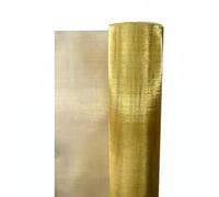 Maille en laiton, écran, 10-200 mailles, fil de cuivre, filtrant tricoté for le blindage des signaux électromagnétiques, filtrage impuretés (violet 1 x m, 10 mailles)(Brass 1x1m,200 mesh)