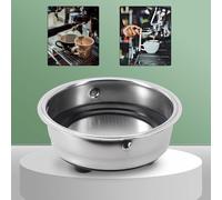 Maille pour machines à expresso en acier inoxydable à double panier - Passe au lave-vaisselle pour porte-filtres amovibles ultra fins - Café simple pour tasse (diamètre intérieur 51 mm, hauteur 25 à